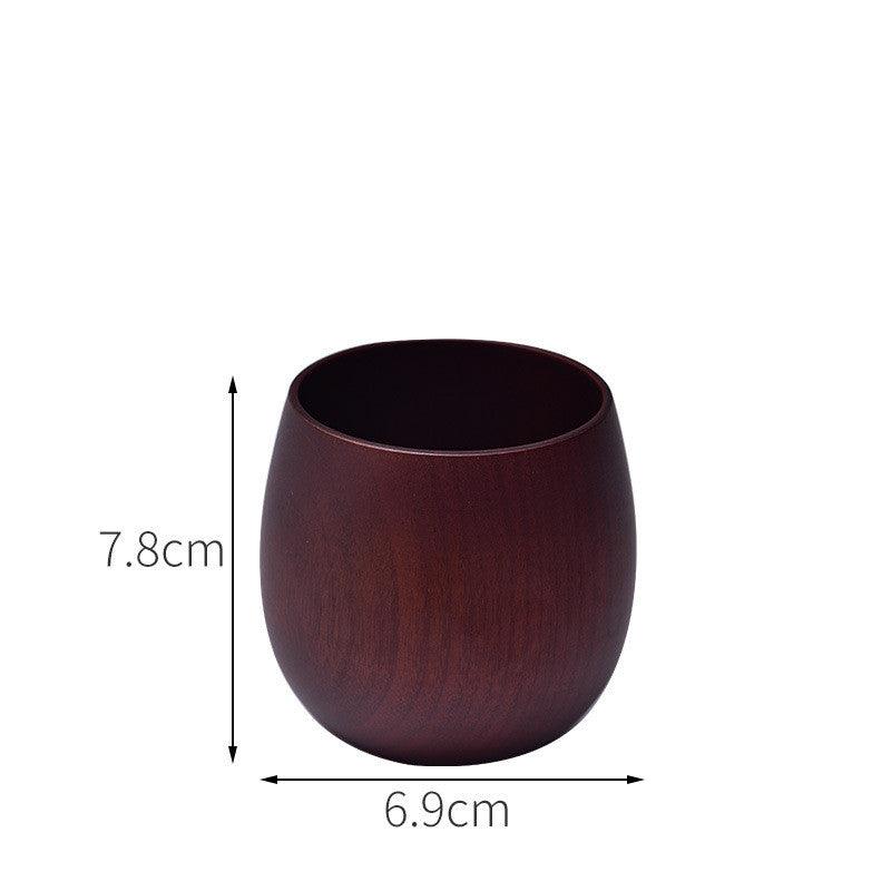Eco-friendly Anti-scald Wooden Tea Cup Goblet