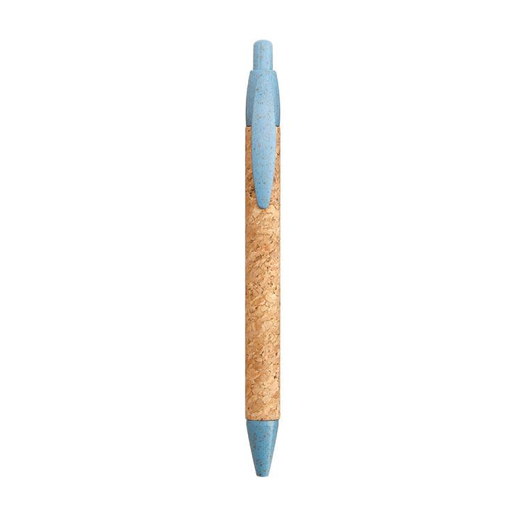 Push Degradable Eco-friendly Wheat Straw Pen Paper Tube Cork Pen