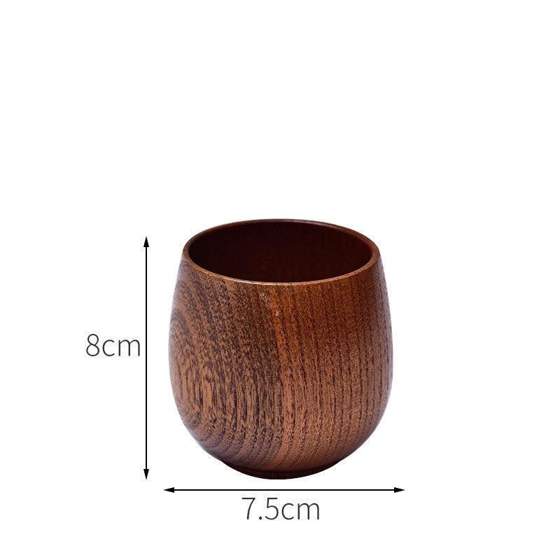 Eco-friendly Anti-scald Wooden Tea Cup Goblet
